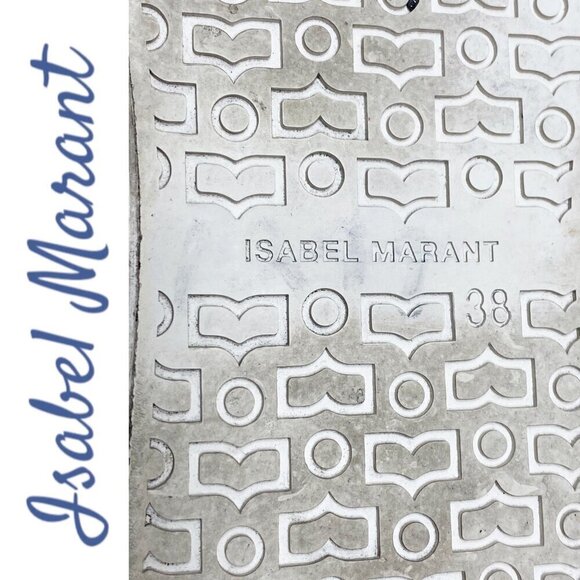 ISABEL MARANT BENKEEN Tie Dye Canvas High Top Sneakers, Size 38 - Picture 7 of 14